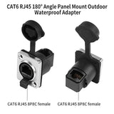 Rj45 Panel Mount Connector 90 Degrees Rj45 Interface Waterproof Sockets Connec