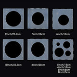 2-10 Inch Balloon Sizer, Collapsible Plastic Balloon Sizer Cube Box For Balloon Decoration, Balloon Arches, Balloon Columns