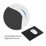 Non-Slip Aluminum Alloy Double Sided Gaming Mouse Pad for PC Laptop - Large Comfortable Computer Mouse Mat Black