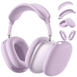 Purple Silicone Case Cover for AirPods Max Headphone, 4-in-1 Ear Pad Case Cover, Ear Cups Cover, Headband Cover, 2024/2020 Accessories