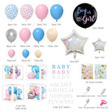 164Pcs Baby Boxes Gender Reveal Balloon Decorations, Pink And Blue Balloon Garland Kit 4Pcs Boxes With Letters For Baby Shower Birthday Boy Or Girl Gender Reveal Party Supplies