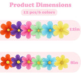 12pcs Rainbow Pastel Paper Flowers Wall Hanging Party Backdrop Decor