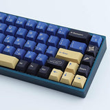 Pbt Keycaps 119 Keys Blue Samurai Keycaps Dye-Sublimation Ninja Pbt Keycap Set