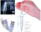 128Gb Metal Shining Bullet Usb Flash Drive Memory Stick With Keychain,Silver