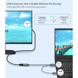 Hdmi To Displayport Adapter 4K@60Hz - (Male To Male) Converter Cable Hdmi To D