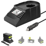 For Black&Decker 20V Lithium Battery Charger Replacement, Car Charger Charge For B&D 20V/For Porter Cable 20V Lithium Battery Mini Charger With Cigarette Lighter Plug Vehicle Charger
