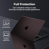 Clear Black Case For Macbook Pro 14 Inch 2024-2021 M4 M3 M2 M1 Pro/Max Chip A3112 A3185 A3401 A2918 A2992 A2779 A2442, Slim Plastic Hard Shell Case & Keyboard Cover, Crystal Black Clear