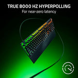 Huntsman V3 Pro 8Khz Esports Gaming Keyboard: Analog Optical Switches Gen 2-8000 Hz Polling Snap Tap - Rapid Trigger - Adjustable Actuation - Media Controls - Pbt Keycaps - Black