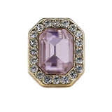 Emerald Cut Pink Rhinestone Sewing Shank Buttons 20 Pcs - 12X10Mm, 1/2