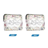 Have Faith Believe Christian Rose Flowers Laptop Sleeve Case 13, 13.3, 14 Inch, Computer Cases For Pad Tablet, Waterproof Briefcase Bag