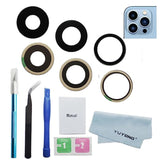 3Pcs Oem Rear Camera Glass Lens Replacement For Iphone 13 Pro Max And For Iphone 13 Pro With Adhesive Preinstalled And Repair Tools Kit (For 13 Pro / 13 Pro Max)
