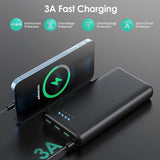 Portable Charger 36800Mah,4 Outputs Power Bank, Dual Input 5V/3A External Battery Pack,Usb-C In&Out High-Speed Charging Backup Charger Compatible With Iphone 16/15/14/13,Samsung S23 Android Phone Etc