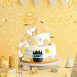 33 Pcs Bee Cake Decorations With Mini Honey Jar, Honeycomb, Honey Sticks, Bee Cake Toppers For Kids Boys Girls 1St 2Nd 3Rd Birthday Party Decorations Baby Shower