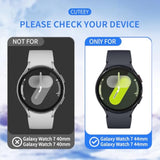 6+6 Pack Samsung Galaxy Watch 7 44mm Case & Screen Protector Anti-Fog Glass