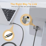 Usb C Printer Cable 15Ft, Usb B To Usb C Cable Compatible With Midi, Piano, Macbook Pro, Ipad Pro, Hp Canon Printers, Lexmark, Brother, Xerox, Macbook Air And More Type-C Devices/Laptops (Grey)