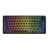 Ghost 75% Wireless Mechanical Keyboard | Rgb Gaming Keyboard With Volume Knob | Tri-Mode 2.4Ghz/Bluetooth/Usb-C | Gasket Mounted | Hot Swappable Pre-Lubed Linear Switches | 4000Mah | Black