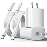 Ipad Charger Fast Charging, 2 Pack 20W Pd Ipad Charger For Ipad Pro 12.9/11 Inch, Ipad Air 5Th/4Th, Ipad Mini 6,Ipad 10Th, Iphone 15/15 Plus/Pro Max, Fast Charger Block, With Lighting And Usb C Cable