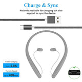 Replacement Usb C Charging Cable For Lg Tone Style Hbs-Sl5/Hbs-Sl6S/Hbs-Xl7 St