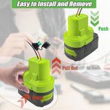 2 Pack Power Wheel Adapter For Ryobi 18V Battery Dock Battery Adapter With Fuse And Wire Terminal,14 Gauge Wire Power Convertor For Rc Car, Robotics,Diy Use