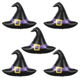 Halloween Witch Hat Foil Balloons: Spooky Party Decoration Set