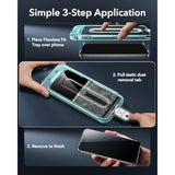 3-Pack Privacy Screen Protector for iPhone 16 Pro, Anti-Spy, Flawless Fit Tray, Case Friendly