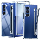 For Samsung Galaxy Z Fold 7 Case With S-Pen Holder Slot,Samsung Z Fold 7 Phone Case Built-In Screen Protector Full Cover Shockproof Protective Cover For Galaxy Fold Z7 5G,Crystal Clear