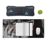 Female Samurai Large Mouse Pad Japanese Anime Girl Mousepad Cool Retro Desk Mat For Keyboard Computer Pad Extended Gaming Office Desk Organizers And Accessories 35.4 X 15.7 Inch