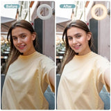 Portable Clip-On Selfie Ring Light with 3 Modes for Video and Makeup