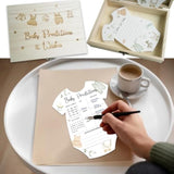Baby Prediction Cards For Baby Shower Games, Baby Cloth Wish And Advice Cards With Box For Baby Shower Decorations, Gender Reveal Boy Or Girl Decor (Prediction Cards)