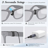 Usb-C Charging Cable, 1.2M Type C Charger With Charging Indicator, Compatible With Ray-Ban Meta, Wayfarer, Headliner, Skyler Meta, Meta Oakley Hstn
