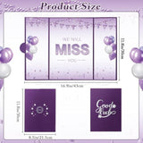 Farewell Party Decorations Purple We Will Miss You Card Guest Book To Sign Signature Coworker Leaving Job Goodbye Going Away Moving Graduation Retirement Gifts For Women Friends Boss Work Bestie