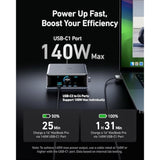 Anker Prime Charger, 250W GaN Prime USB C Charging Station, Ultra-Fast 6-Port, 2.26" LCD Display and Smart Control Dial, Compatible with MacBook Pro/Air, iPhone 16/15/14, Galaxy, and More (Silver)