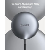 Anker MagSafe Charger Pad, MagGo iPhone 16 Wireless Charging Pad, Qi2 Certified 15W Wireless Charger, Compatible with iPhone 16/16 Plus/16 Pro/16 Pro Max/15/14/13/12 Series (USB-C Adapter Included)