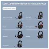 Replacement Cooling-Gel Ear Pads For Hyperx Cloud 1/2?Alpha,Alpha S/Cloud Flight/Flight S/Stinger?Stinger S?Stinger Core/High-Density, Shock-Absorbing Foam,Ice Silk Fabric (Black)