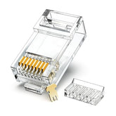 Cat6 Rj45 Connectors, Cat 6 2-Piece Rj 45 Ends, Utp 8P8C Ethernet Connector Pl