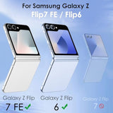JETech Front Privacy Screen Protector for Galaxy Z Flip 7 FE 2025 / Z Flip 6 2024, Anti-Spy Tempered Glass Film with Easy Installation Tool, Case-Friendly, 2-Pack