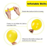87Pcs Yellow Balloons Different Sizes 18 12 10 5 Inches For Garland Ar