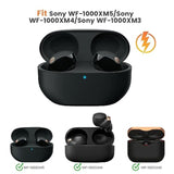 3 Pairs Memory Foam Ear Tips For Sony Wf-1000Xm5 / Wf-1000Xm4 / Wf-1000Xm3, Super Comfort & Anti-Slip Replacement Ear Tip For Tws Earbuds | No Rubber Pain | With Storage Box, Black | S M L