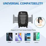 Car Phone Holder Mount, 3-In-1 Universal Cell Phone Holder Car Air Vent Holder Dashboard Mount Windshield Mount Fit For Iphone 16 15 14 13 Pro Max, Samsung S24 S23 Lg Sony And More