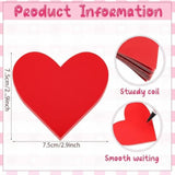 720 Sheets Heart Sticky Notes Bulk Valentine'S Day 24 Pads Adhesive Post Heart Notepads Self Stick Notepad Memo Colorful Sticky Notes For Home Business Office, 2.9 X 2.9 Inch, 6 Colors