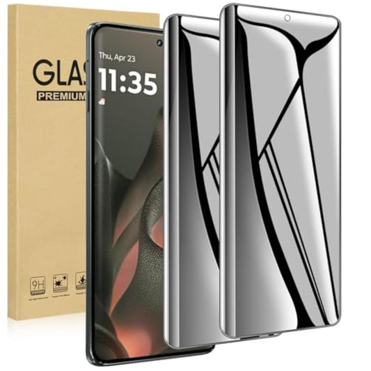 (2 Pack) For Motorola Edge 2025 5G Privacy Screen Protector, Ultra 9H Accessories, Anti-Spy Tempered Glass Film, Case Friendly Easy Install Anti-Scratch Tempered Glass For Motorola Edge 2025