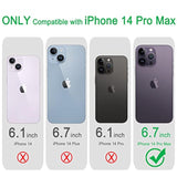 Clear Shockproof Case for iPhone 14 Pro Max Slim Anti-Scratch Cover