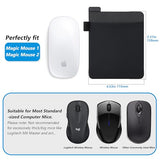 Mouse Holder For Laptop Stick On, Laptop Mouse Holder, Universal Wireless Mouse Pouch Case For Magic Mouse, Adhesive Pocket Sleeve, No Glue Residue, Compatible With Ipad Or Macbook, Black