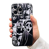 Compatible For Motorola Moto G 5G 2025 Case, Cute Skull Skeleton Scary Face Designed Cool Fun Funny Phone Case, Soft Tpu Cover For Women Girls Boys Teens Kids For Moto G 5G 2025 (Black)