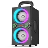 Bluetooth Speakers, 80W(Peak) Wireless Tws Portable Bluetooth Speaker, Beat-Driven Lights, 100Db Loud Stereo Speaker With Bassup, Speakers With Subwoofer For Outdoor, Party, Camping