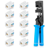 Bundle β 2 Items: Easyjack - Speed Termination Tool + 10 Pack Of Rj45 Cat6/5E