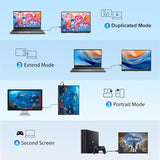 10.5''Portable Monitor For Latop,1920X1280P Ips Laptop Monitor Screen 3:2, 500Nits, 2000:1, W/45° Adjustable Stand, Standard Hdmi Usb-C Computer Display For Laptop Phone Mac Ps4 Xbox