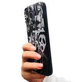 Compatible For Motorola Moto G 5G 2025 Case, Cute Skull Skeleton Scary Face Designed Cool Fun Funny Phone Case, Soft Tpu Cover For Women Girls Boys Teens Kids For Moto G 5G 2025 (Black)