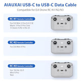Usb C To Usb C Cable 1Ft For Dji Mavic 3 4 Pro Mini 4K 2 3 Pro Air 3 2 2S Remote Controller,30Cm Nylon Braided Rc-N1/N2/N3 Drone Controller Cable Connect For Iphone 16 17 Samsung S25 S24 Otg Data Cord