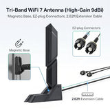 Wifi 7 Laptop Wifi Antenna 2.4G 5G 6G Dual Band Magnetic Base For Asus Rog Strix Z790-E Z790-A Z790-F Wifi 6E Wifi7 Pc Desktop Computer